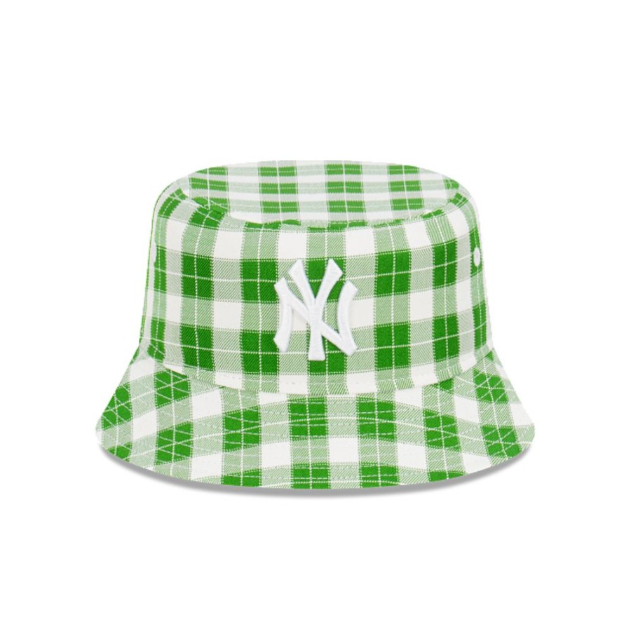 Gorras New Era | New York Yankees Mlb Plaid Bucket Verde