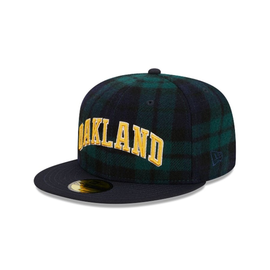 Gorras New Era | Oakland Athletics Mlb Black Watch Tartan 59Fifty Cerrada