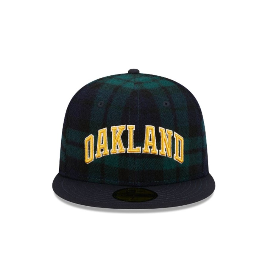 Gorras New Era | Oakland Athletics Mlb Black Watch Tartan 59Fifty Cerrada