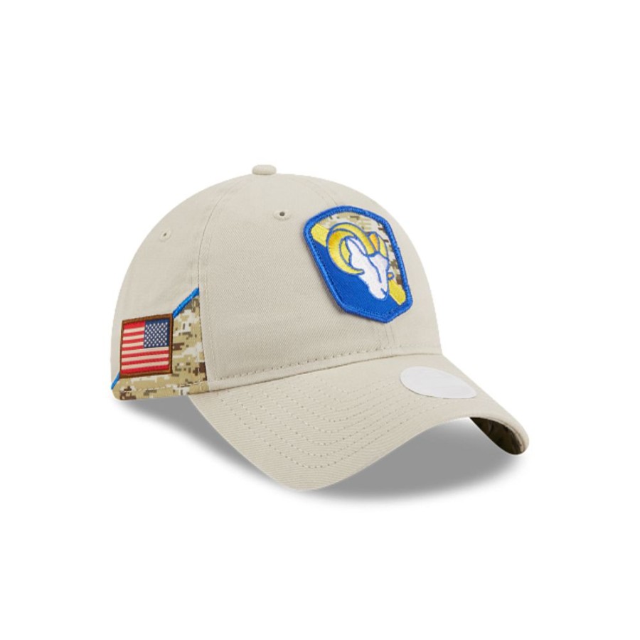 Gorras New Era | Los Angeles Rams Nfl Salute To Service 2023 9Twenty Strapback Para Mujer