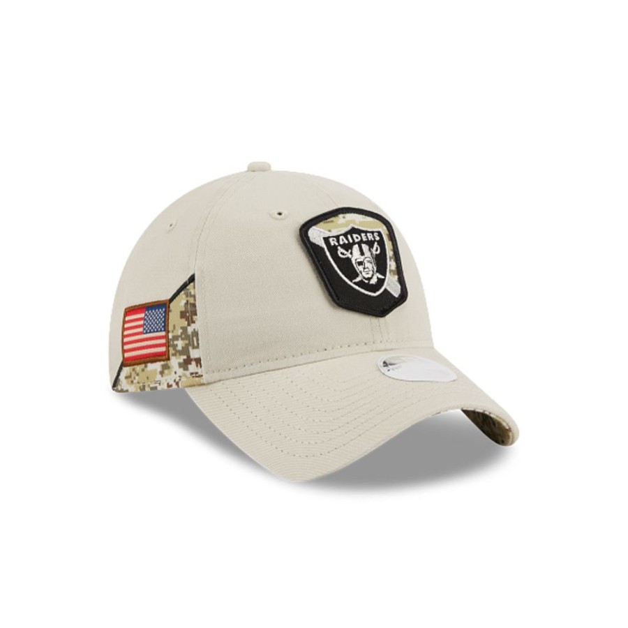 Gorras New Era | Las Vegas Raiders Nfl Salute To Service 2023 9Twenty Strapback Para Mujer