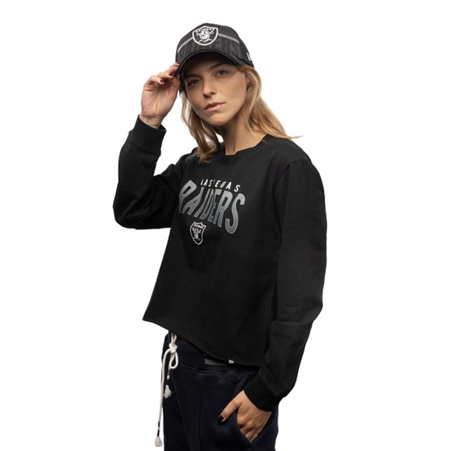 Ropa New Era | Playera Manga Larga Las Vegas Raiders Nfl Active Para Mujer