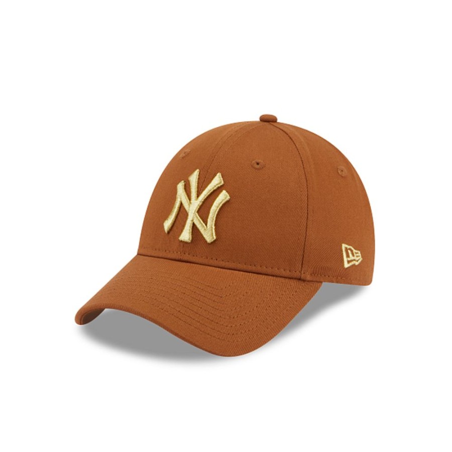 Gorras New Era | New York Yankees Mlb Metallic Logo 9Forty Strapback Para Mujer