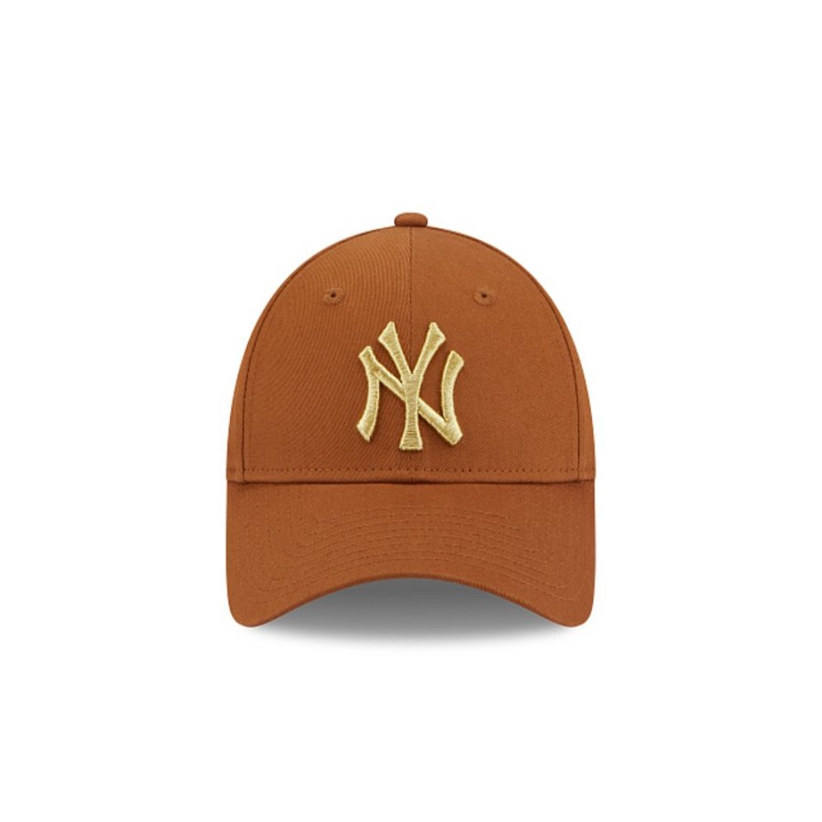 Gorras New Era | New York Yankees Mlb Metallic Logo 9Forty Strapback Para Mujer