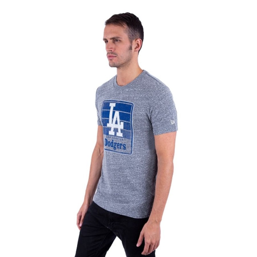 Ropa New Era | Playera Manga Corta Los Angeles Dodgers Mlb Fangear Gris