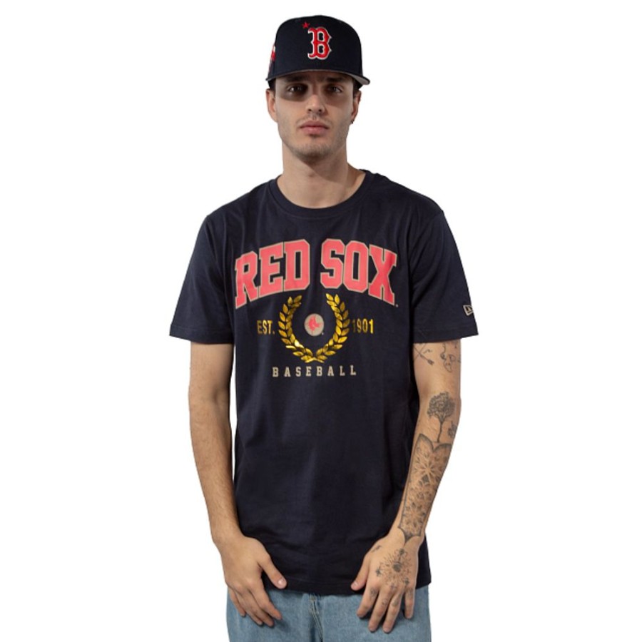 Ropa New Era | Playera Manga Corta Boston Red Sox Mlb Gold Leaf