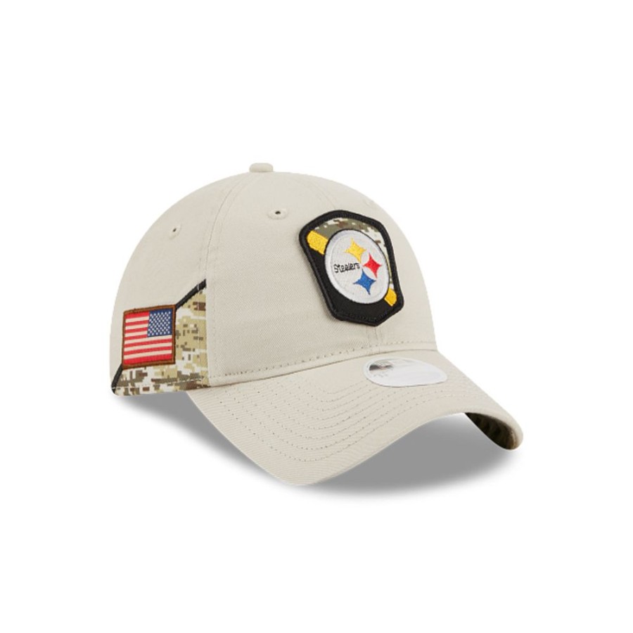 Gorras New Era | Pittsburgh Steelers Nfl Salute To Service 2023 9Twenty Strapback Para Mujer