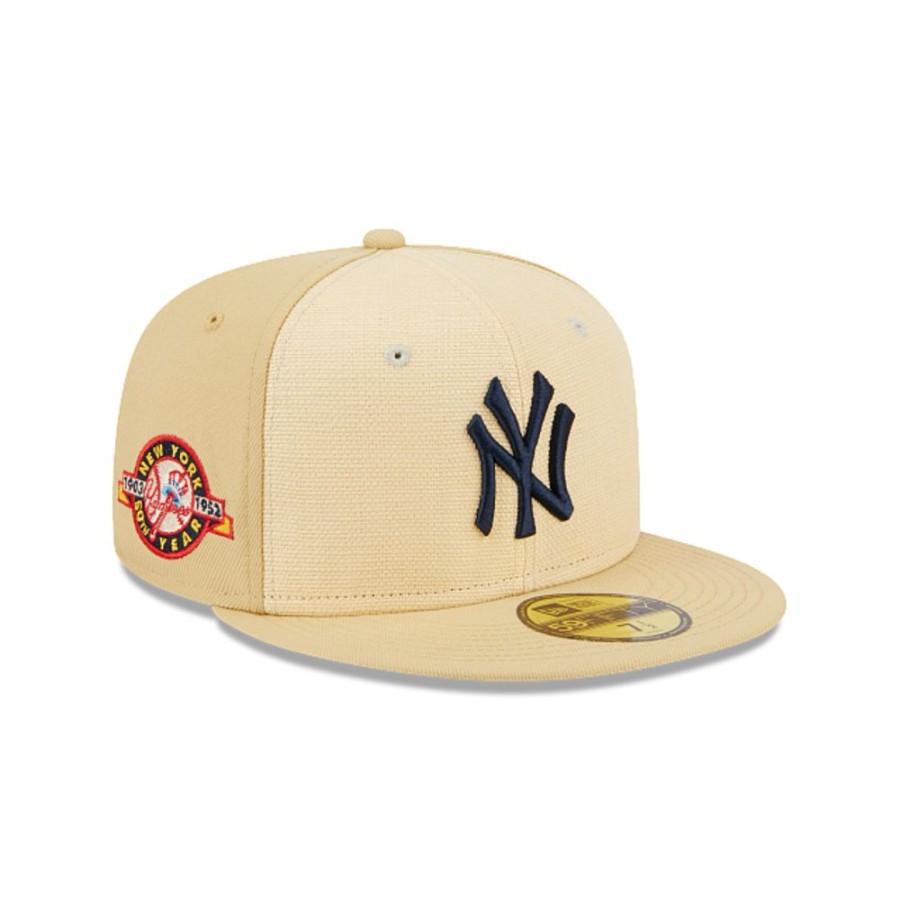 Gorras New Era | New York Yankees Mlb Raffia Front 59Fifty Cerrada