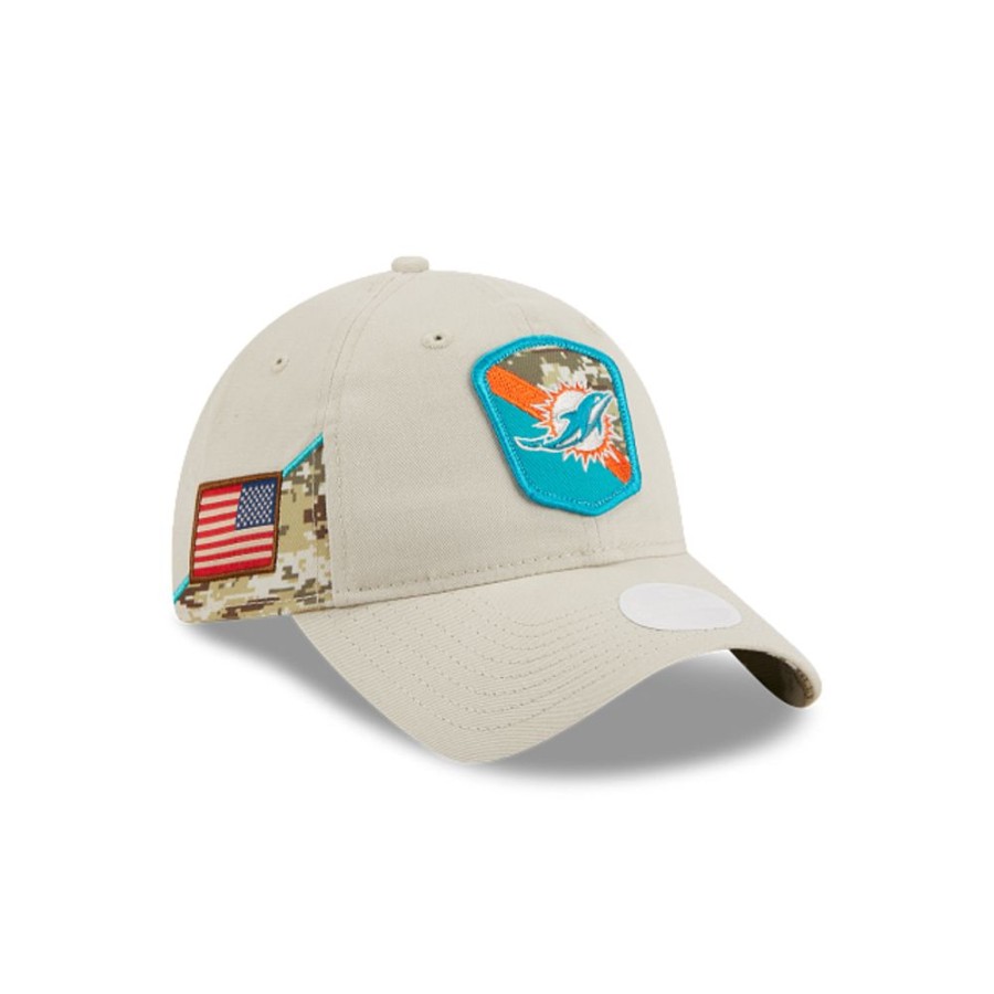 Gorras New Era | Miami Dolphins Nfl Salute To Service 2023 9Twenty Strapback Para Mujer