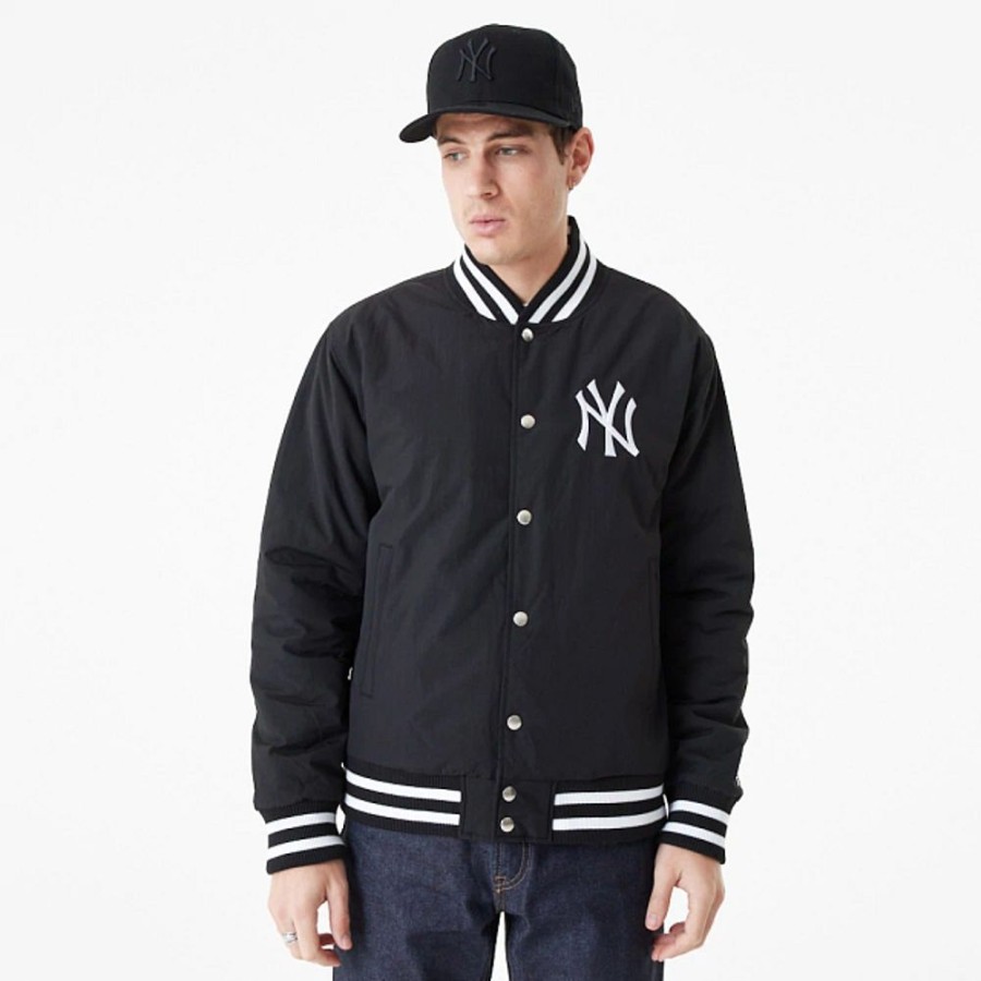 Ropa New Era | Chamarra New York Yankees Mlb Bomber Negra