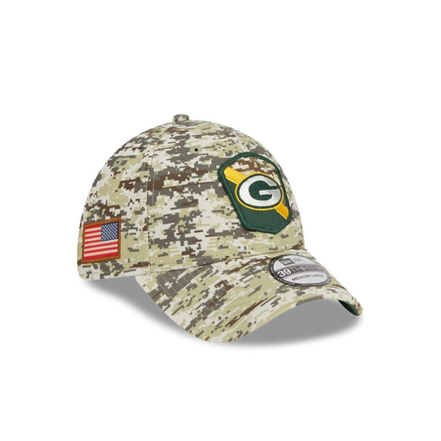 Gorras New Era | Green Bay Packers Nfl Salute To Service 2023 39Thirty Elastica