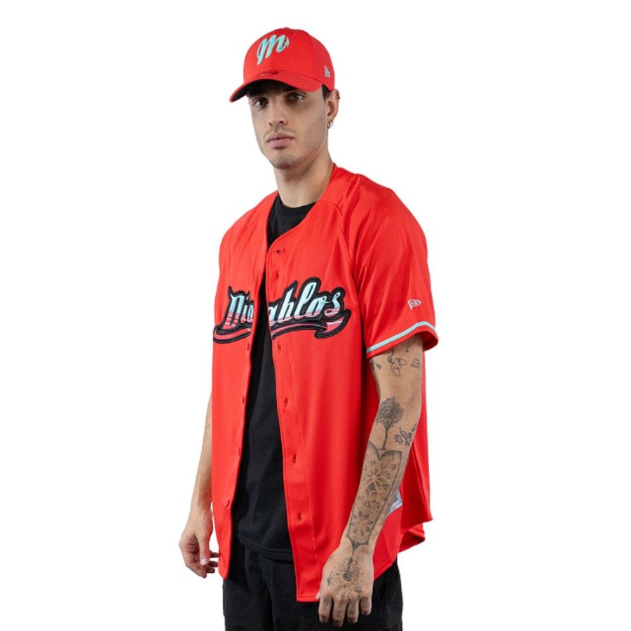 Ropa New Era | Jersey Diablos Rojos Del Mexico Lmb Neon Collection 2023