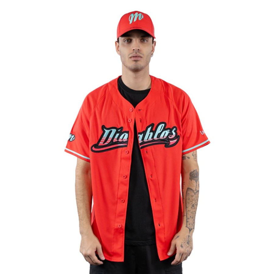 Ropa New Era | Jersey Diablos Rojos Del Mexico Lmb Neon Collection 2023