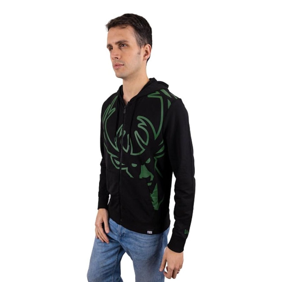 Ropa New Era | Sudadera Milwaukee Bucks Nba Enlarged Logo