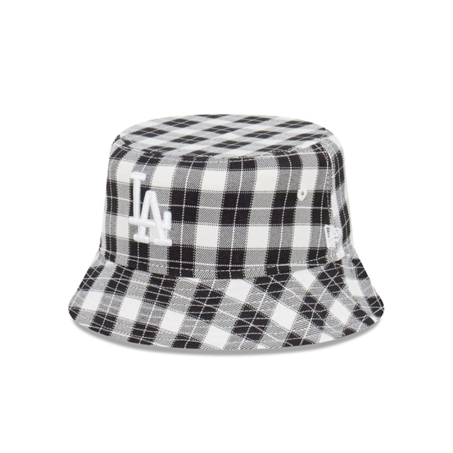 Gorras New Era | Los Angeles Dodgers Mlb Plaid Bucket Negro