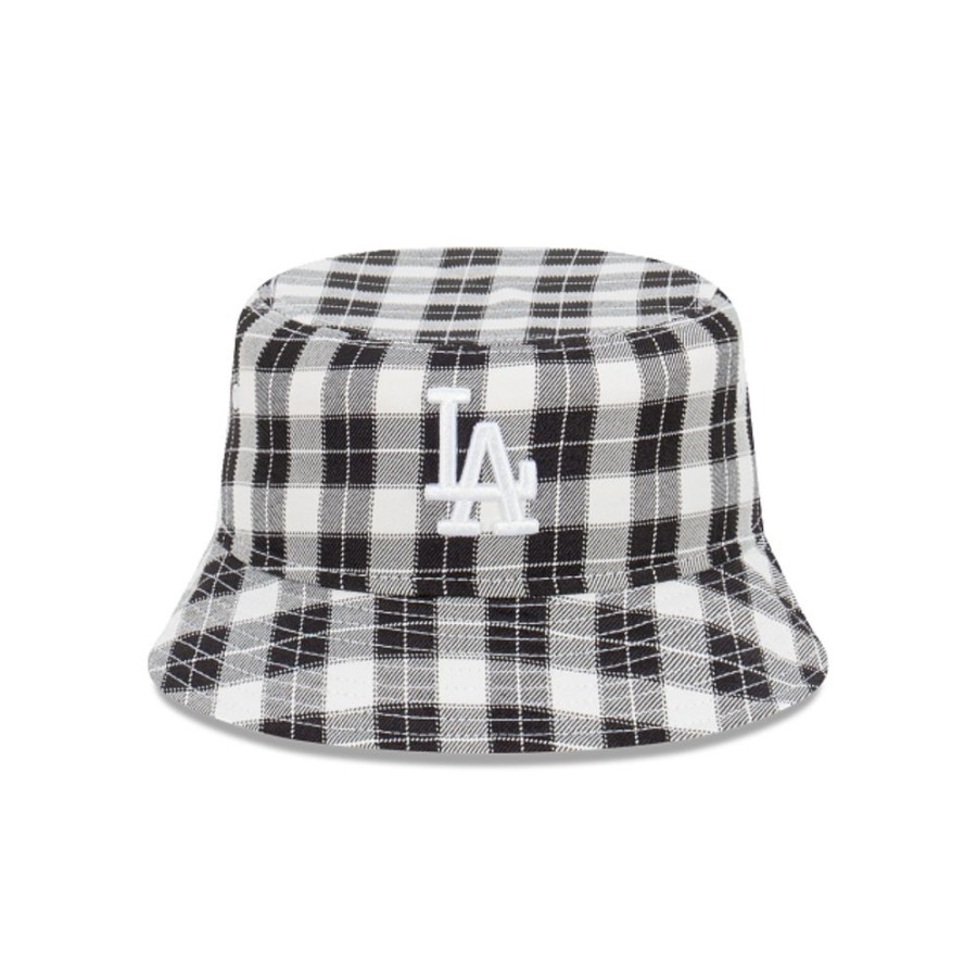 Gorras New Era | Los Angeles Dodgers Mlb Plaid Bucket Negro