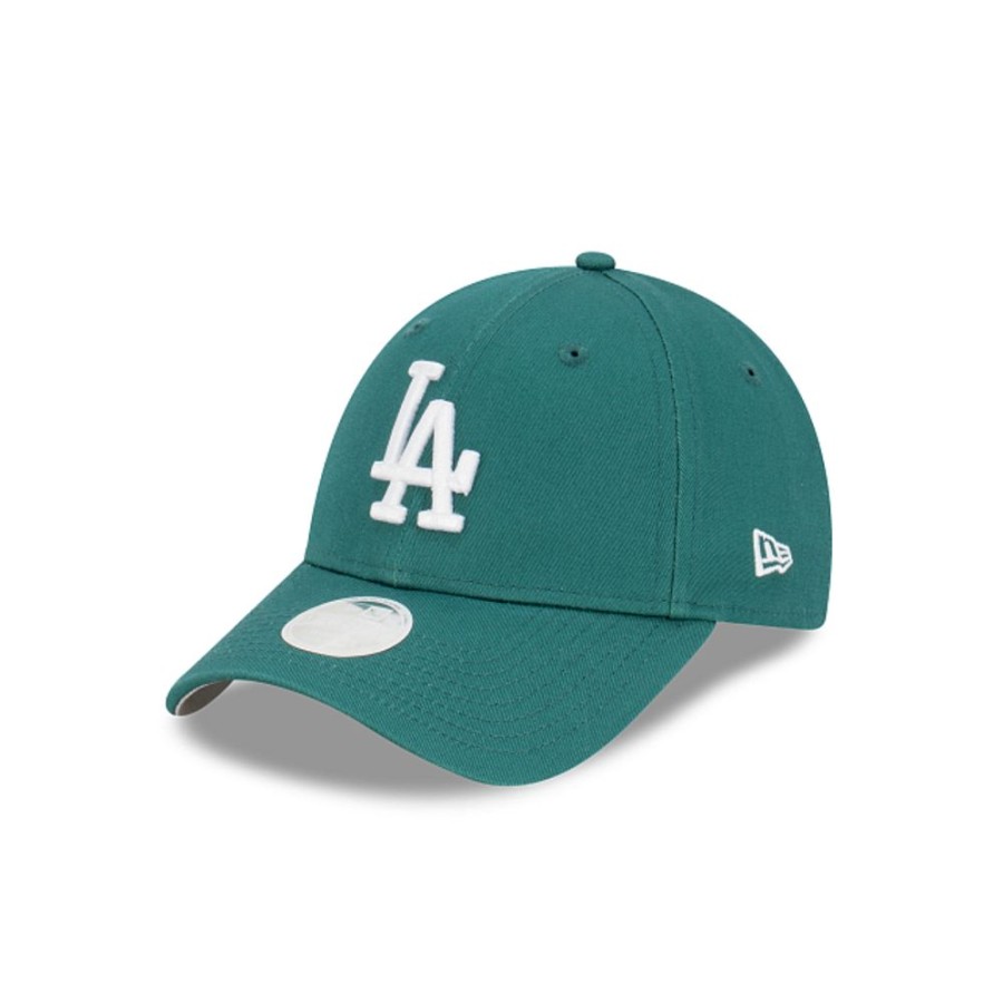 Gorras New Era | Los Angeles Dodgers Mlb Pine Green Women'S Collection 9Forty Strapback Para Mujer