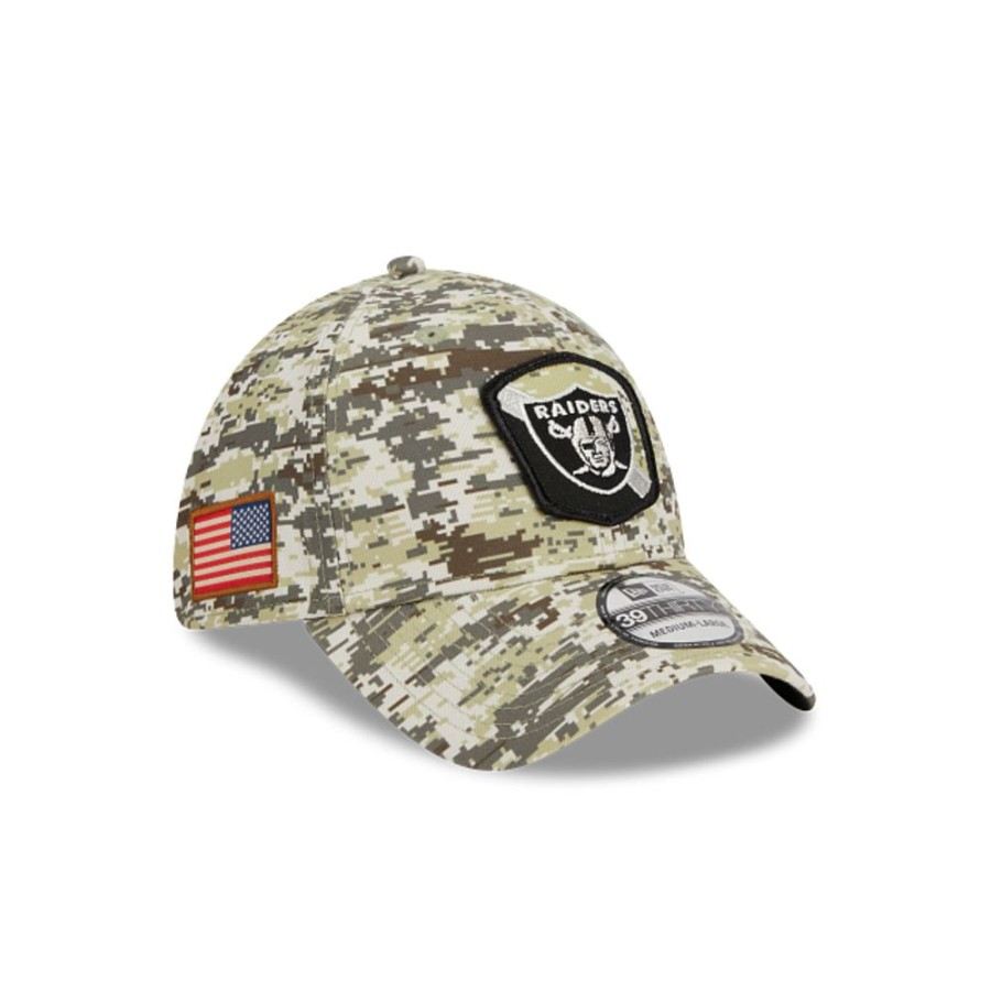 Gorras New Era | Las Vegas Raiders Nfl Salute To Service 2023 39Thirty Elastica