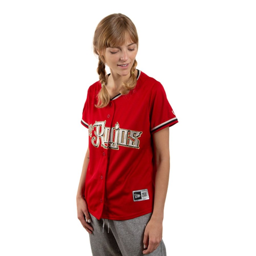 Ropa New Era | Jersey Alternativo Los Rojos Diablos Rojos Del Mexico Lmb Para Mujer