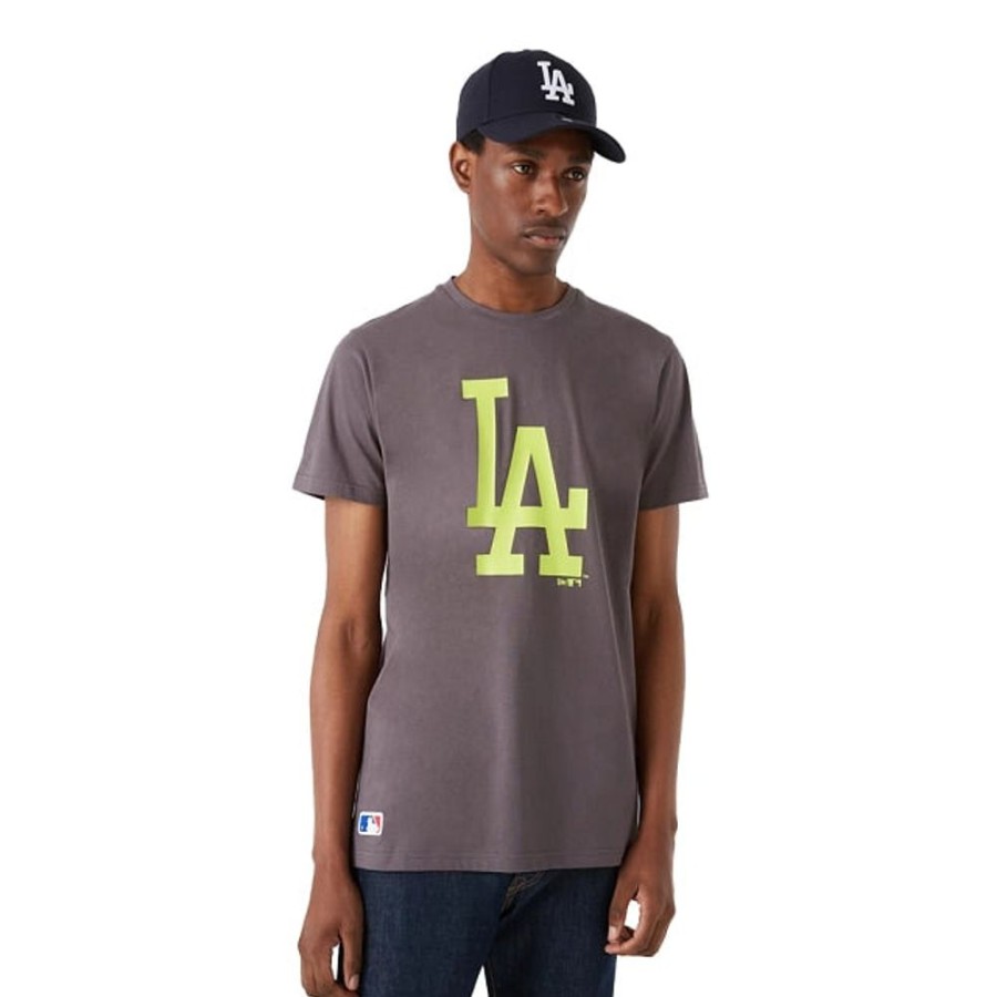 Ropa New Era | Playera Manga Corta Los Angeles Dodgers Colour Pack 100% Algodon Gris