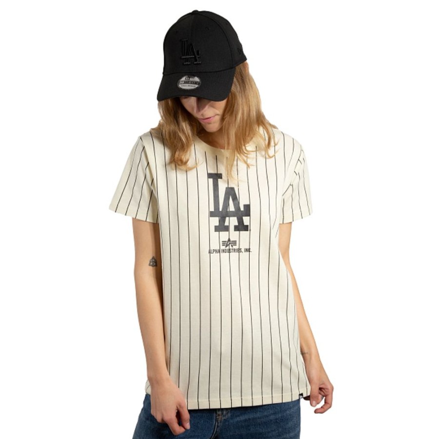 Ropa New Era | Playera Manga Corta Alpha Industries X Mlb Los Angeles Dodgers Para Mujer