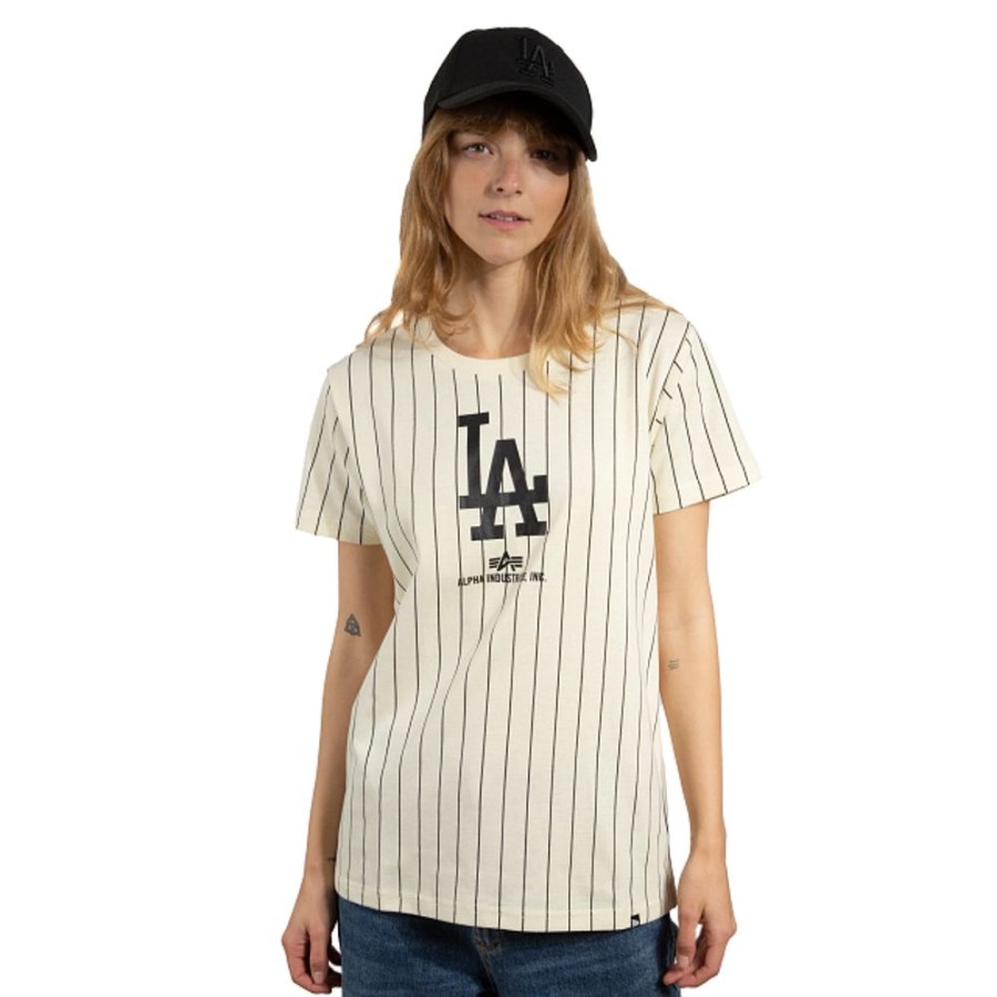 Ropa New Era | Playera Manga Corta Alpha Industries X Mlb Los Angeles Dodgers Para Mujer