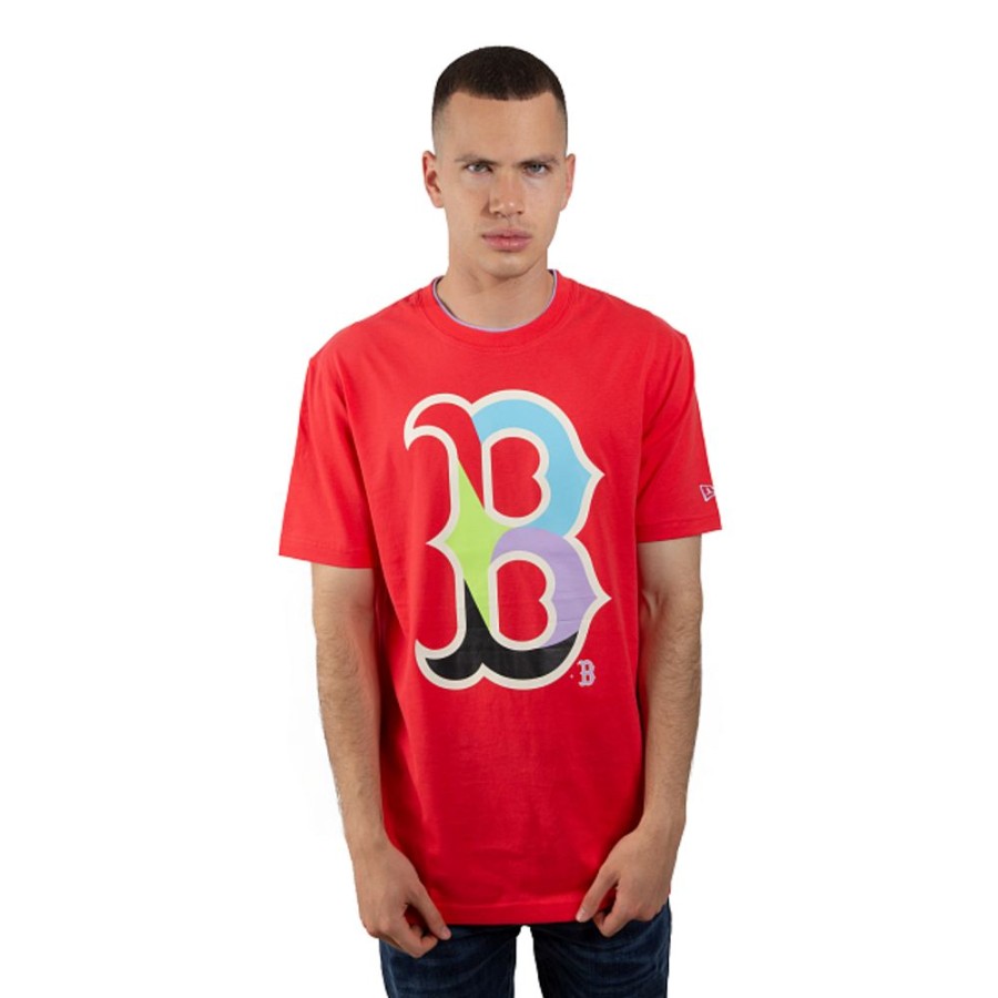 Ropa New Era | Playera Manga Corta Boston Red Sox Mlb Colorpack Roja