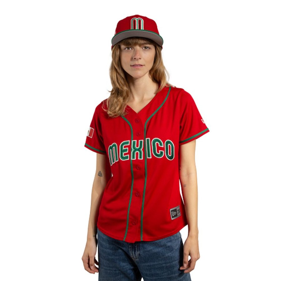 Ropa New Era | Jersey Mexico Away Mlb World Baseball Classic 2023 Para Mujer