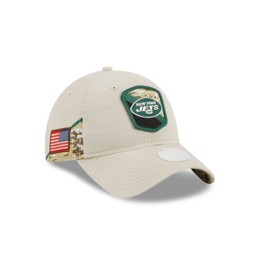 Gorras New Era | New York Jets Nfl Salute To Service 2023 9Twenty Strapback Para Mujer