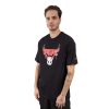 Ropa New Era | Playera Manga Corta Chicago Bulls Nba Drip Logo Negra