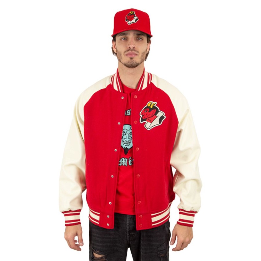 Ropa New Era | Chamarra Diablos Rojos Del Mexico Lmb Varsity