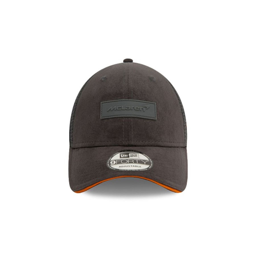 Gorras New Era | Mclaren Racing 9Forty Trucker Suede Gris Snapback