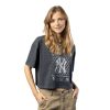 Ropa New Era | Playera Manga Corta New York Yankees Mlb Old School Sport Para Mujer