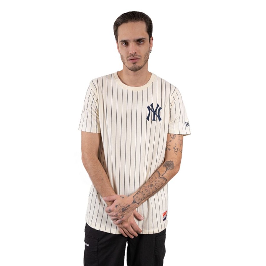 Ropa New Era | Playera Manga Cortanew York Yankees Mlb Throwback Collection