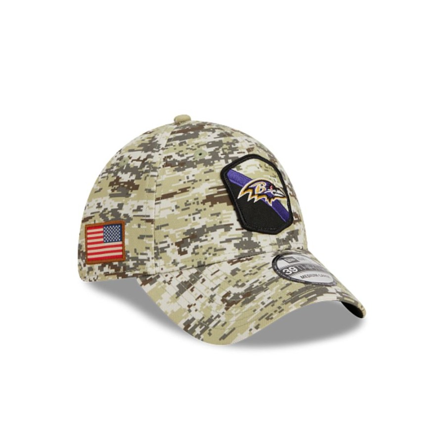 Gorras New Era | Baltimore Ravens Nfl Salute To Service 2023 39Thirty Elastica