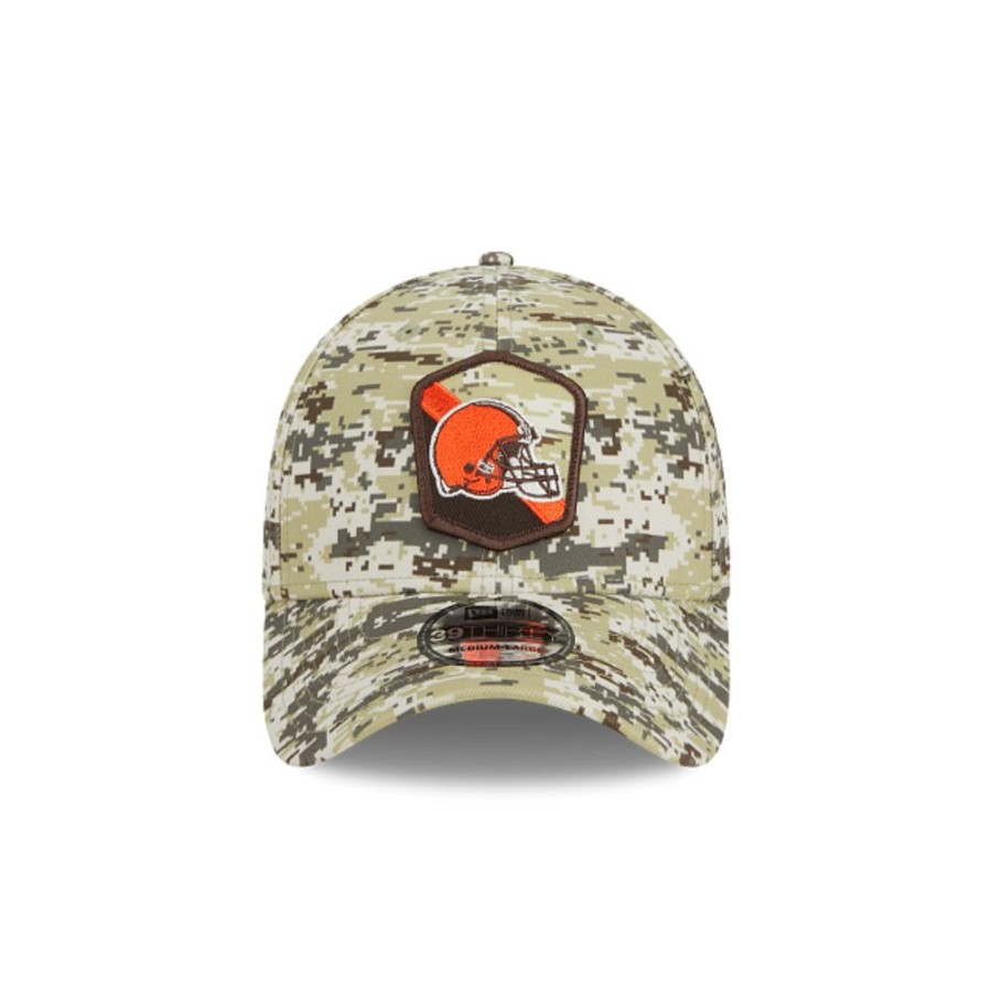 Gorras New Era | Cleveland Browns Nfl Salute To Service 2023 39Thirty Elastica