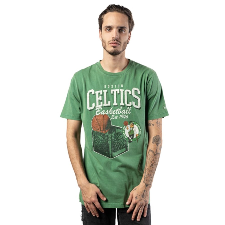 Ropa New Era | Playera Manga Corta Boston Celtics Nba Old School Sport