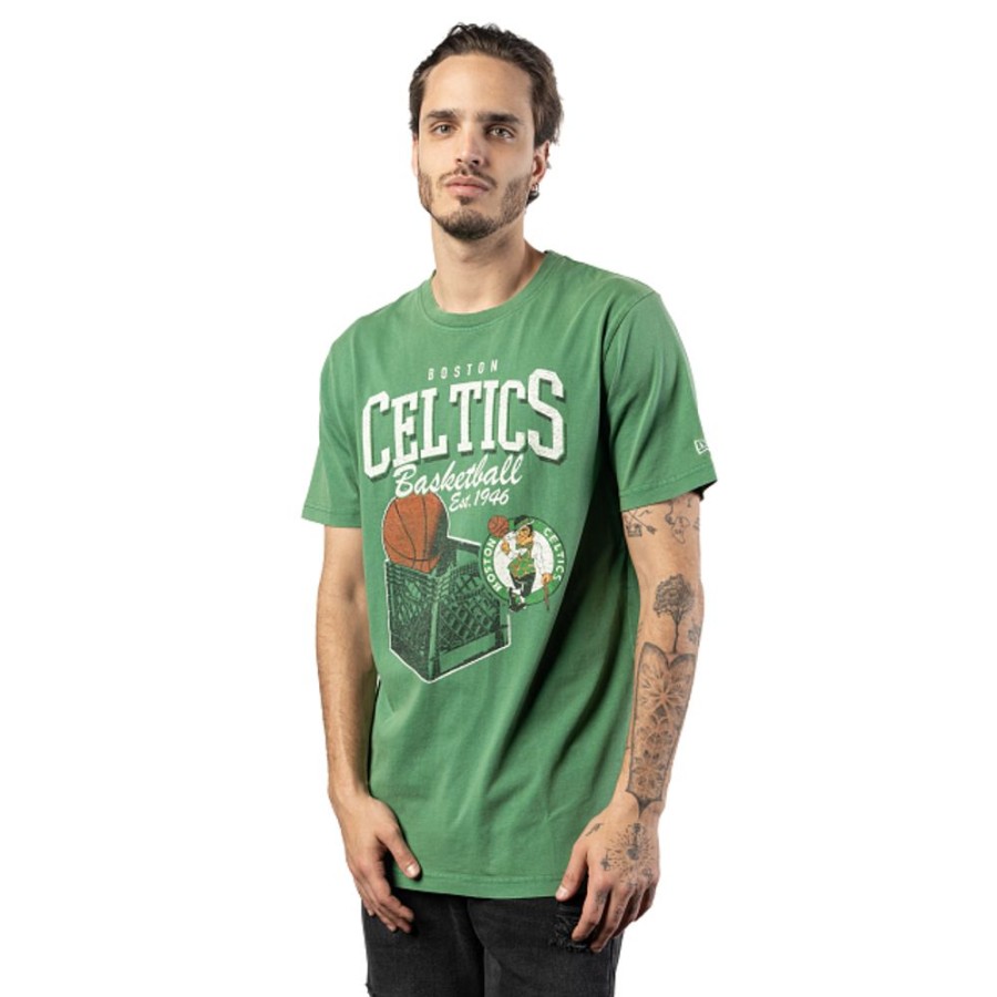 Ropa New Era | Playera Manga Corta Boston Celtics Nba Old School Sport