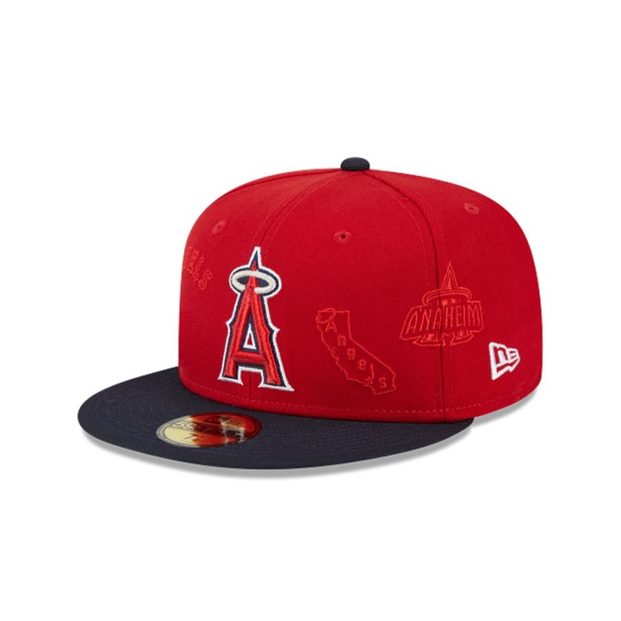 Gorras New Era | Los Angeles Angels Mlb Multi Logo 59Fifty Cerrada