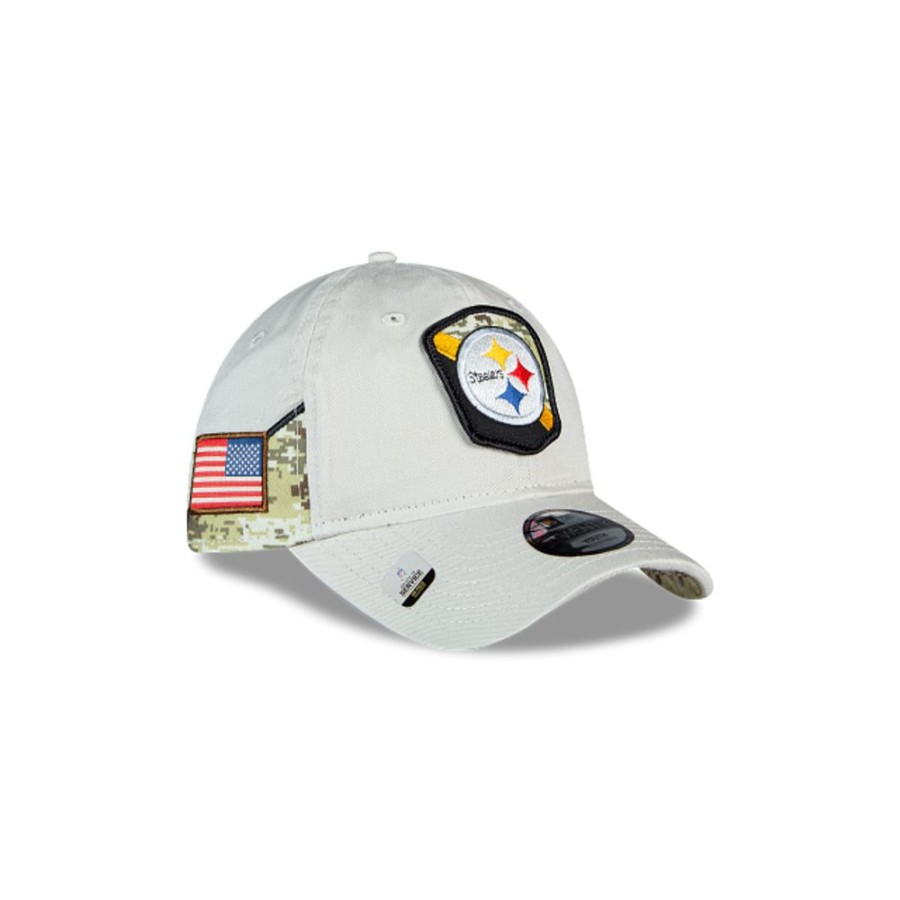 Gorras New Era | Pittsburgh Steelers Nfl Salute To Service 2023 9Twenty Strapback Para Nina O Nino