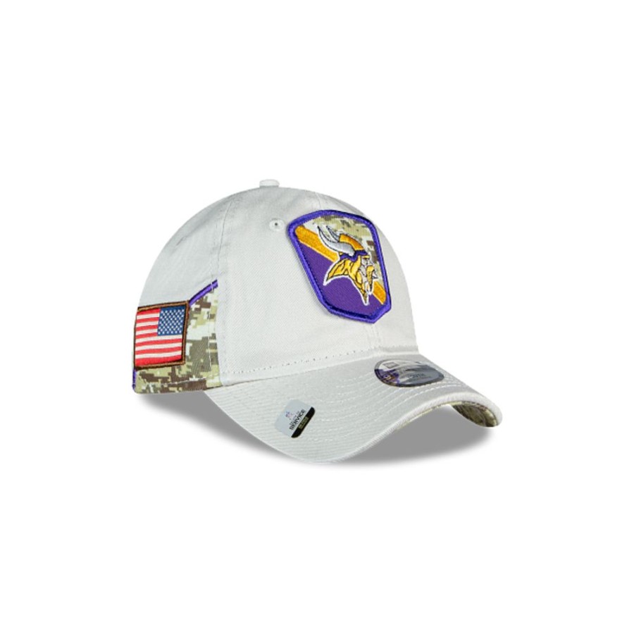 Gorras New Era | Minnesota Vikings Nfl Salute To Service 2023 9Twenty Strapback Para Nina O Nino