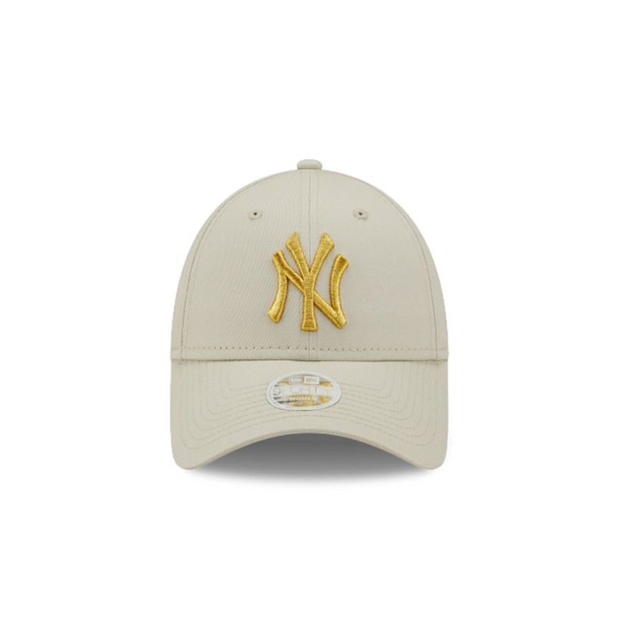 Gorras New Era | New York Yankees Mlb Metallic Logo 9Forty Strapback Para Mujer