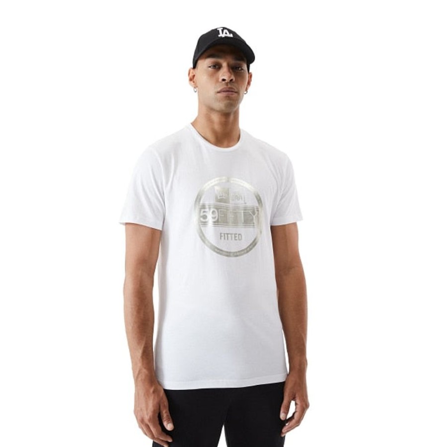 Ropa New Era | Playera Manga Cortanew Era Essential Visor Sticker Blanca