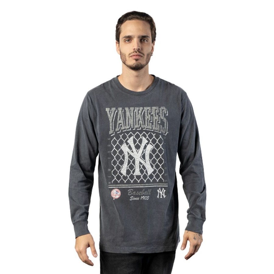 Ropa New Era | Playera Manga Larga New York Yankees Mlb Old School Sport