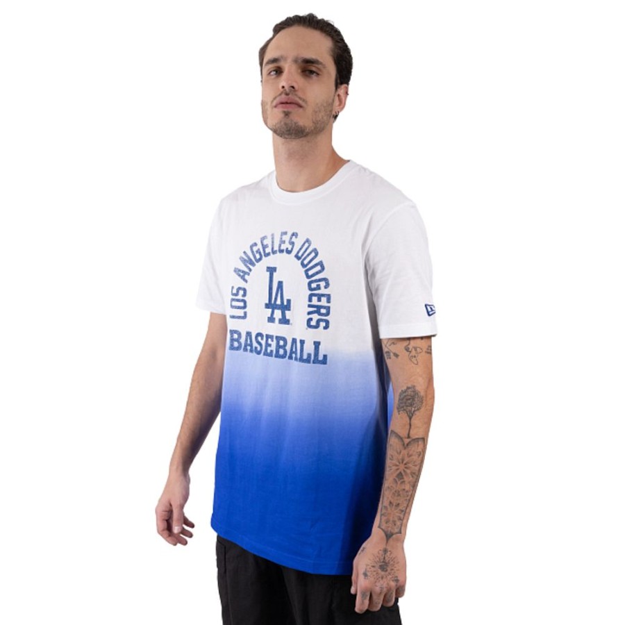 Ropa New Era | Playera Manga Cortalos Angeles Dodgers Mlb Throwback Collection