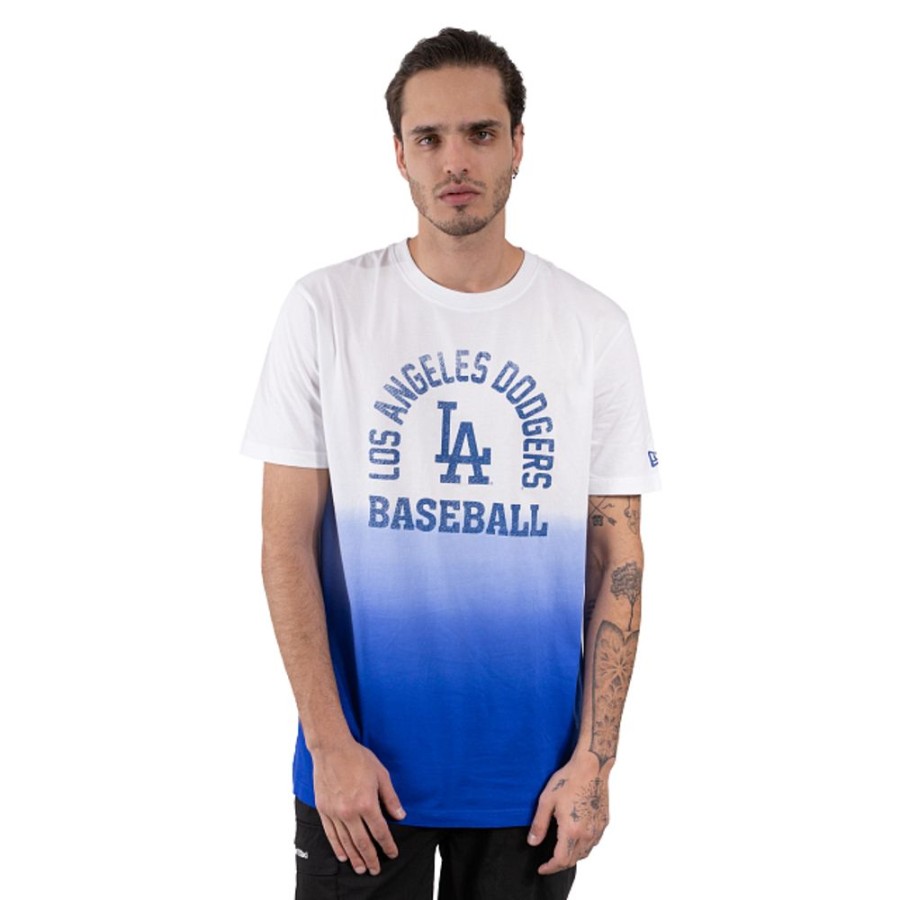 Ropa New Era | Playera Manga Cortalos Angeles Dodgers Mlb Throwback Collection