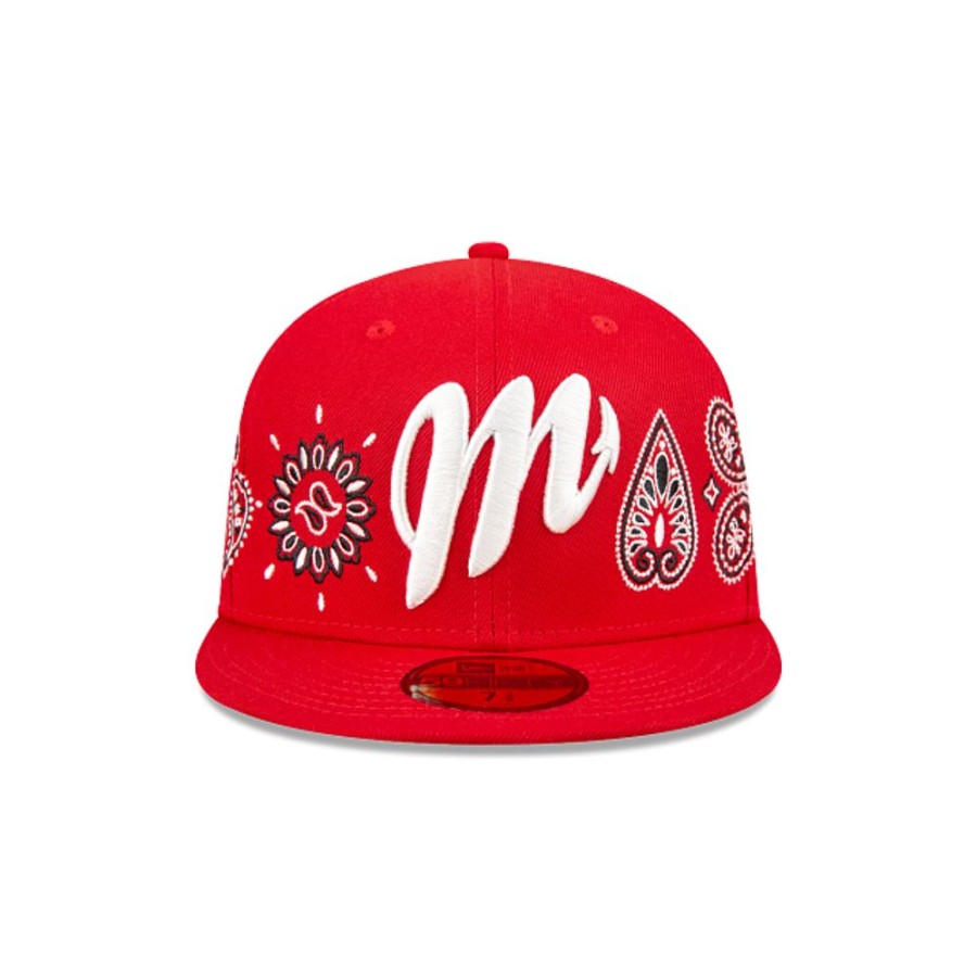 Gorras New Era | Diablos Rojos Del Mexico Lmb Paisley 59Fifty Cerrada