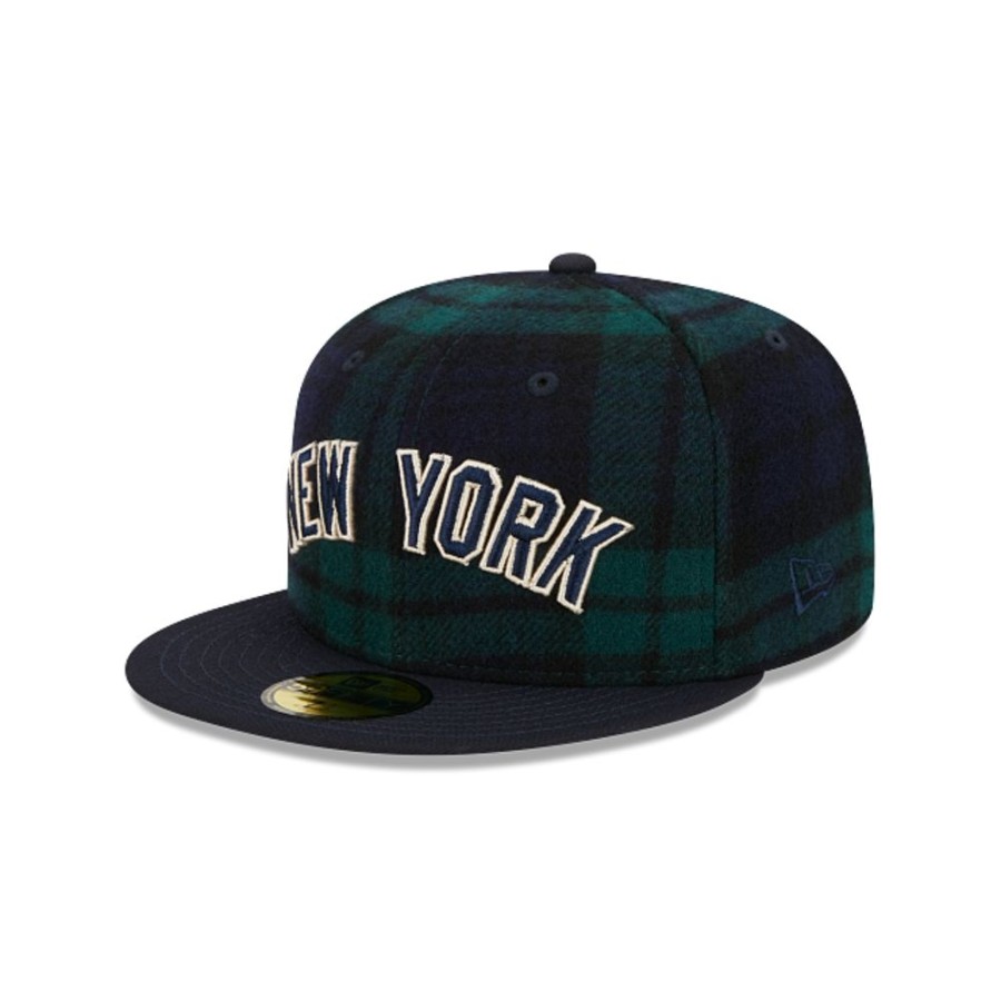 Gorras New Era | New York Yankees Mlb Black Watch Tartan 59Fifty Cerrada