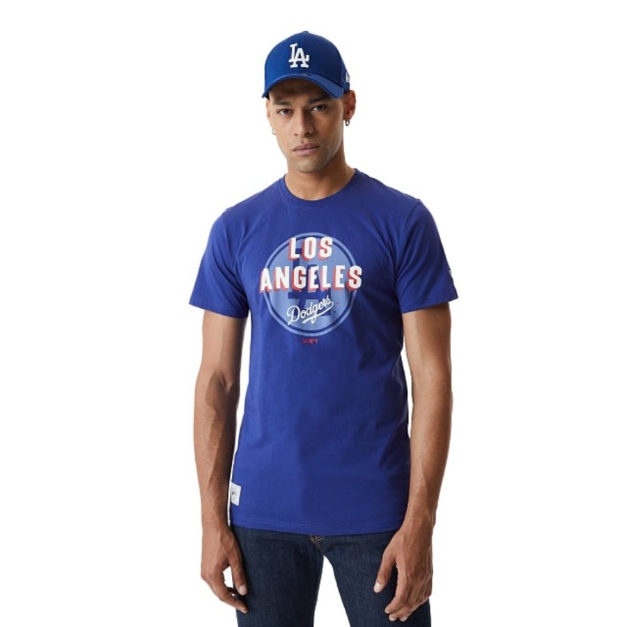 Ropa New Era | Playera Manga Corta Los Angeles Dodgers Mlb Heritage Graphic Azul