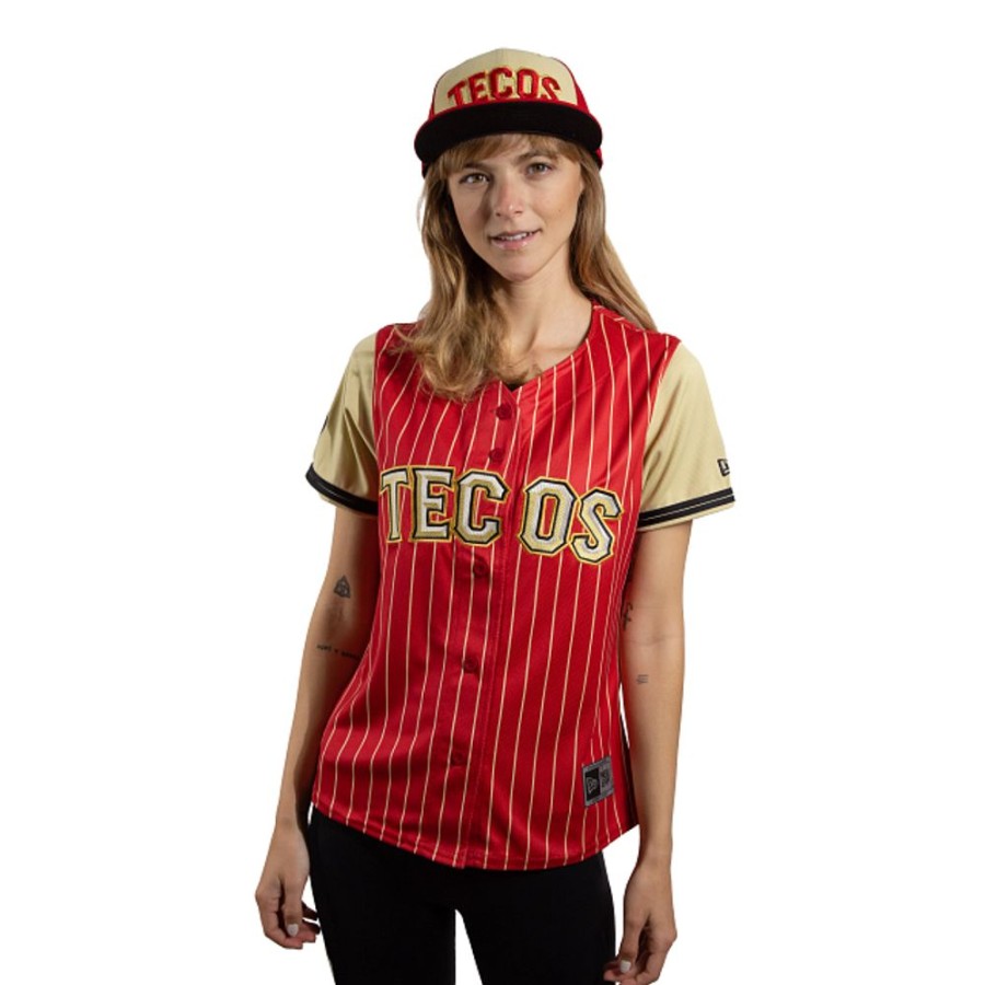 Ropa New Era | Jersey Alternativo Tecolotes De Los 2 Laredos Lmb Para Mujer Rojo